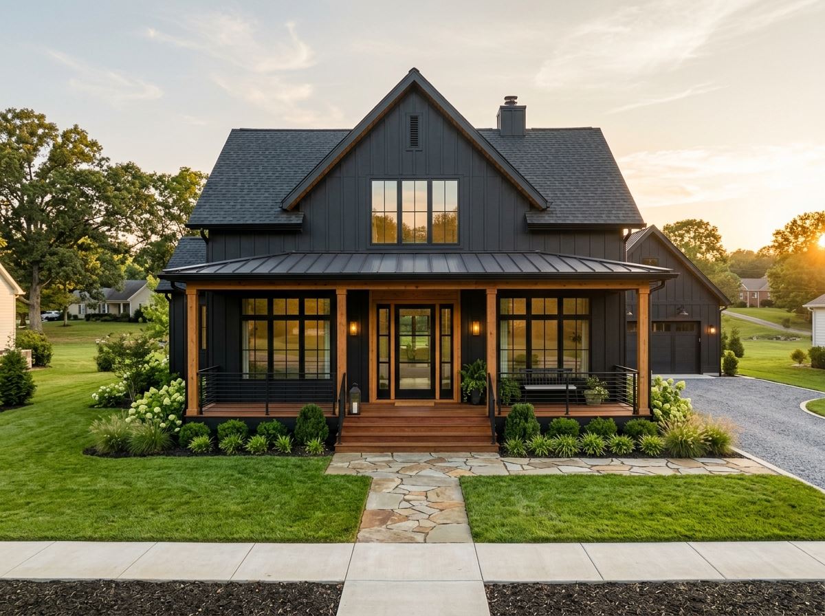 Modern farmhouse designed by Arvantis in Salisbury, NC